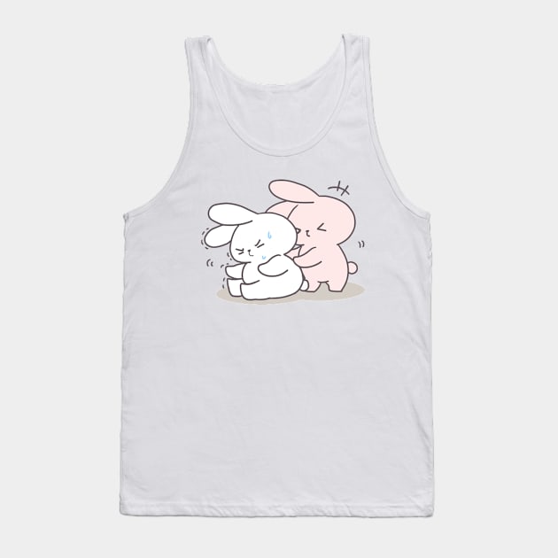 A Bunny's Energizing Stretch to Start the Day! Tank Top by LoppiTokki